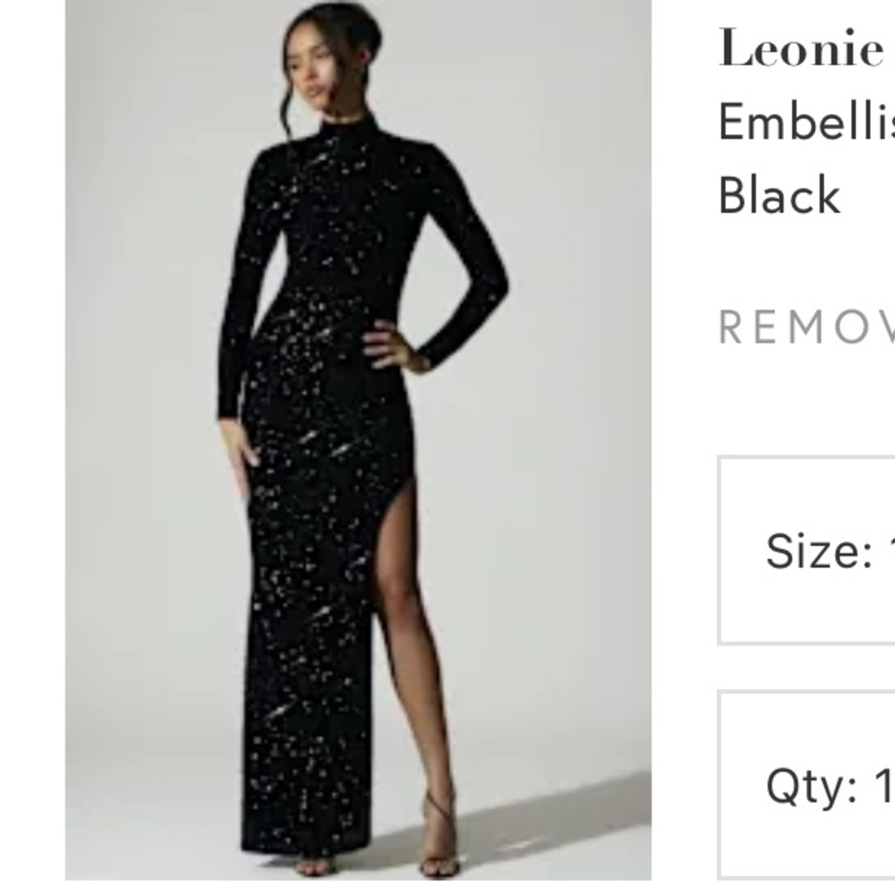 🔥24h sale !!!Oh Polly Black Glitter Maxi Dress excellent size US4 UK8